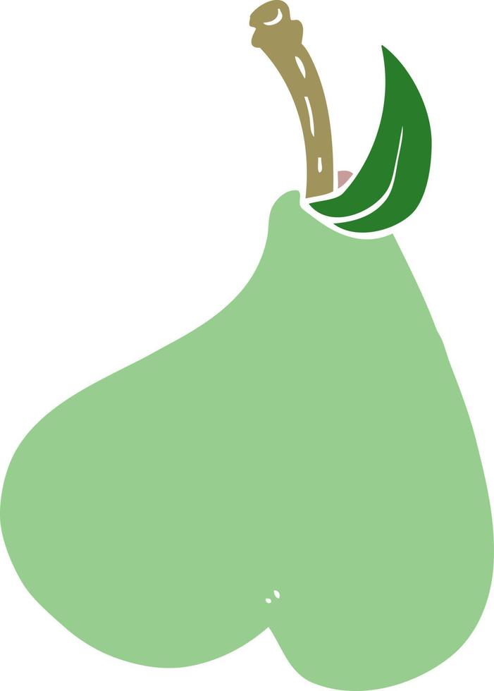 cartoon doodle healthy pear vector