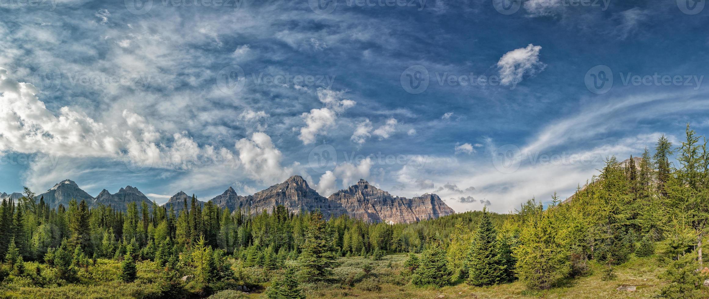 Canada Rocky Mountains Panorama landscape view photo