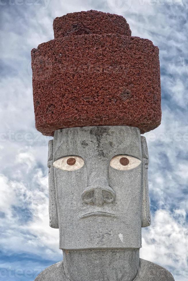 isla de pascua moai foto