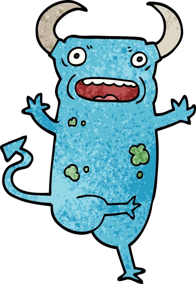cartoon doodle demon vector