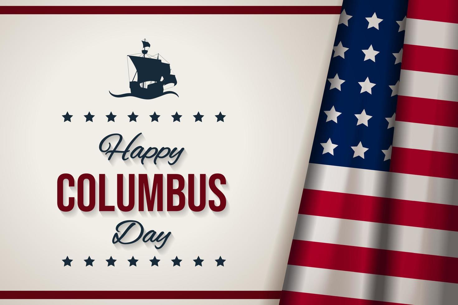 Columbus Day Background Design. - Vector. vector