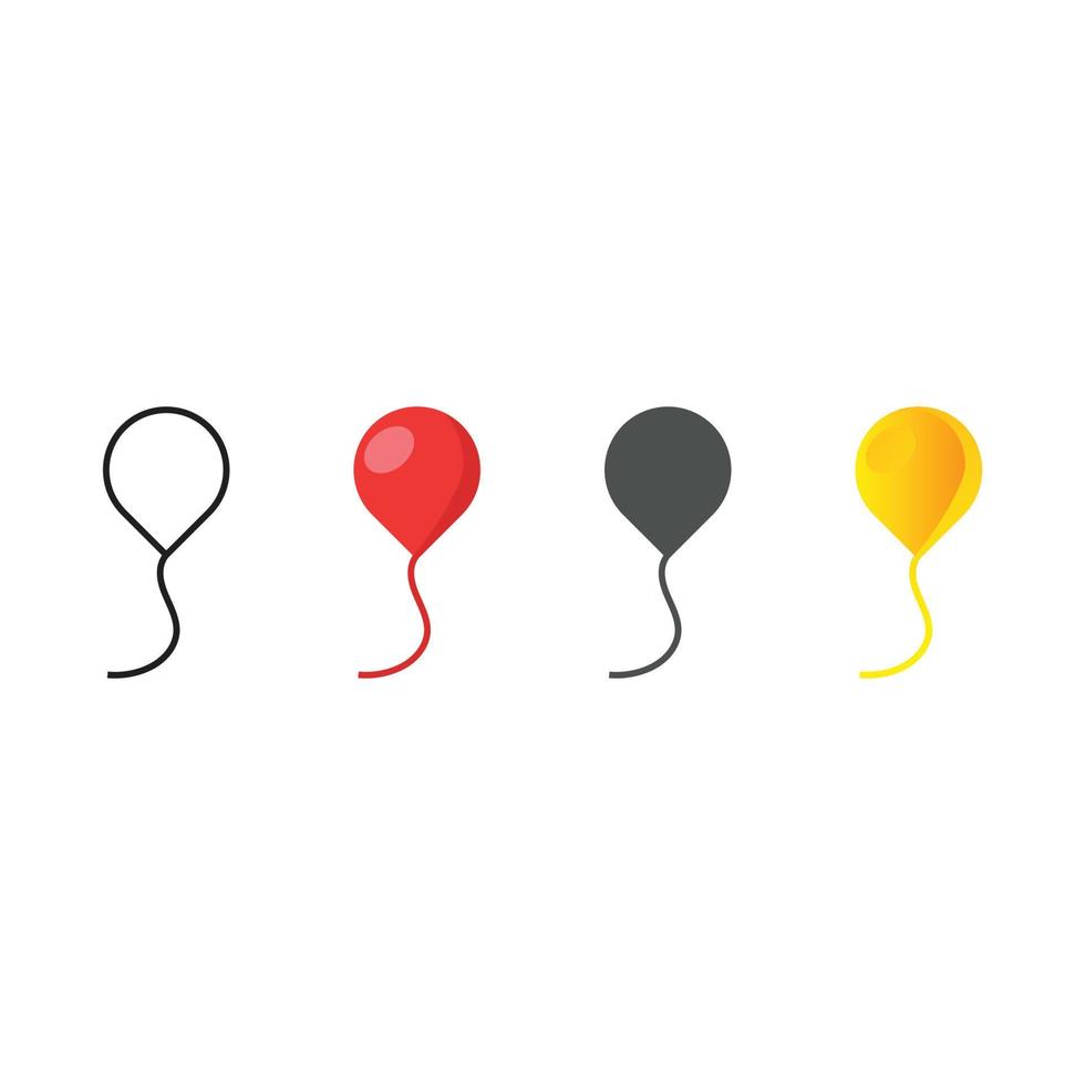 Birthday Party Balloon Set vector