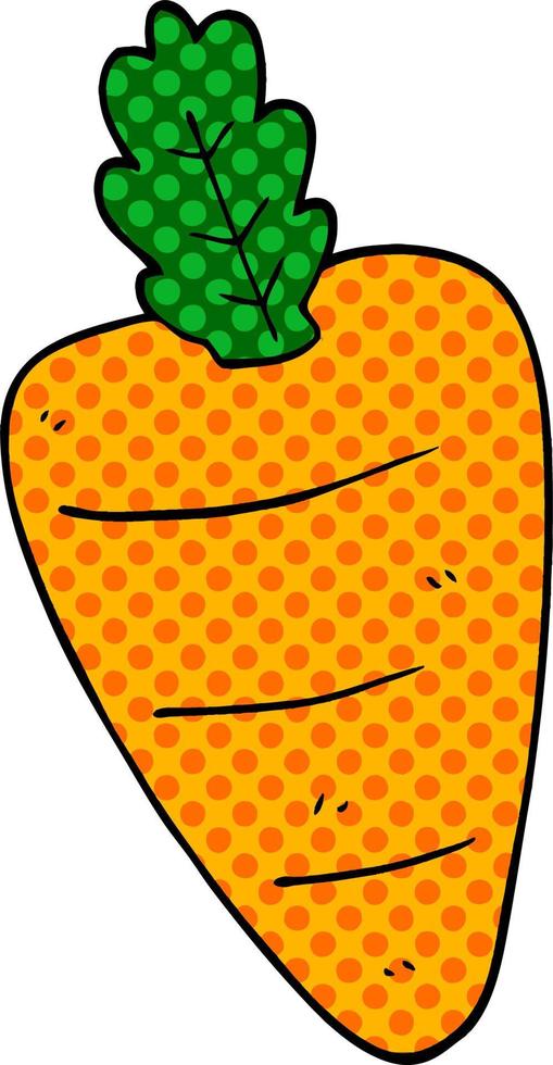 cartoon doodle carrot vector