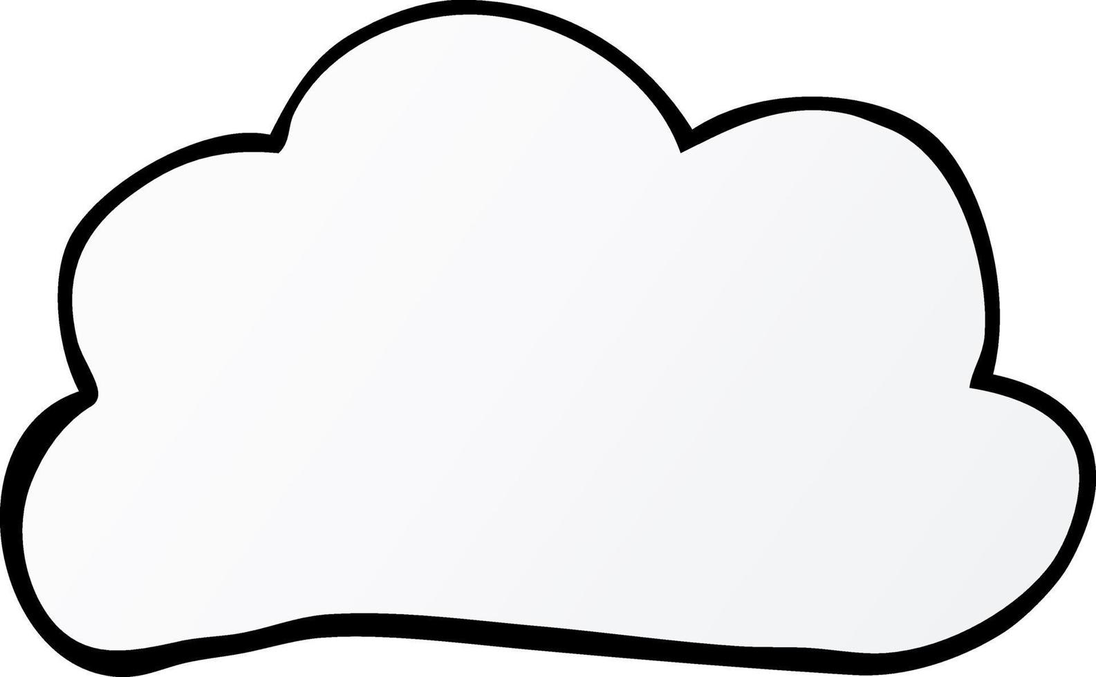 cartoon doodle weather cloud vector