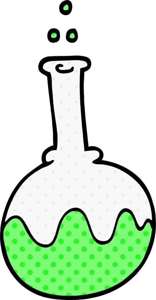 cartoon doodle science experiment vector