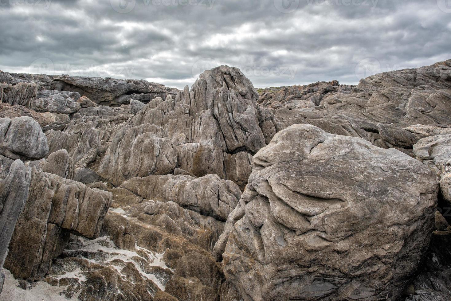 vivonne bay kangaroo island landscape volcanic rocks on the sea photo