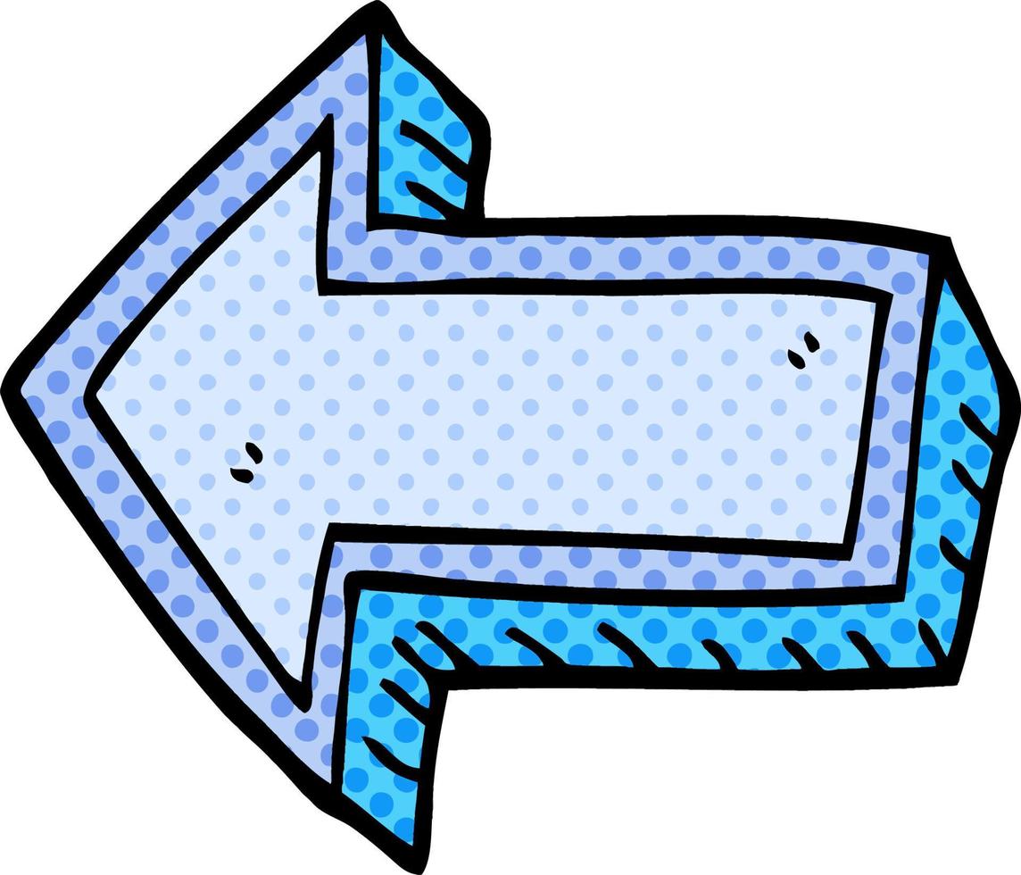 cartoon doodle arrow vector