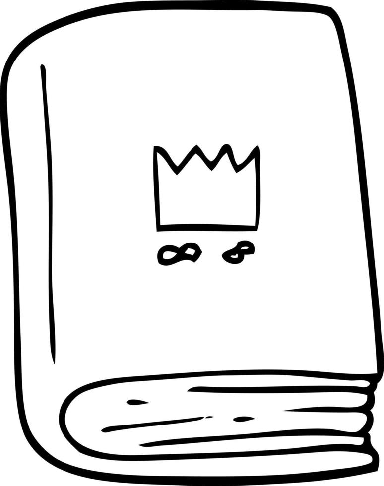 line drawing cartoon journal book vector