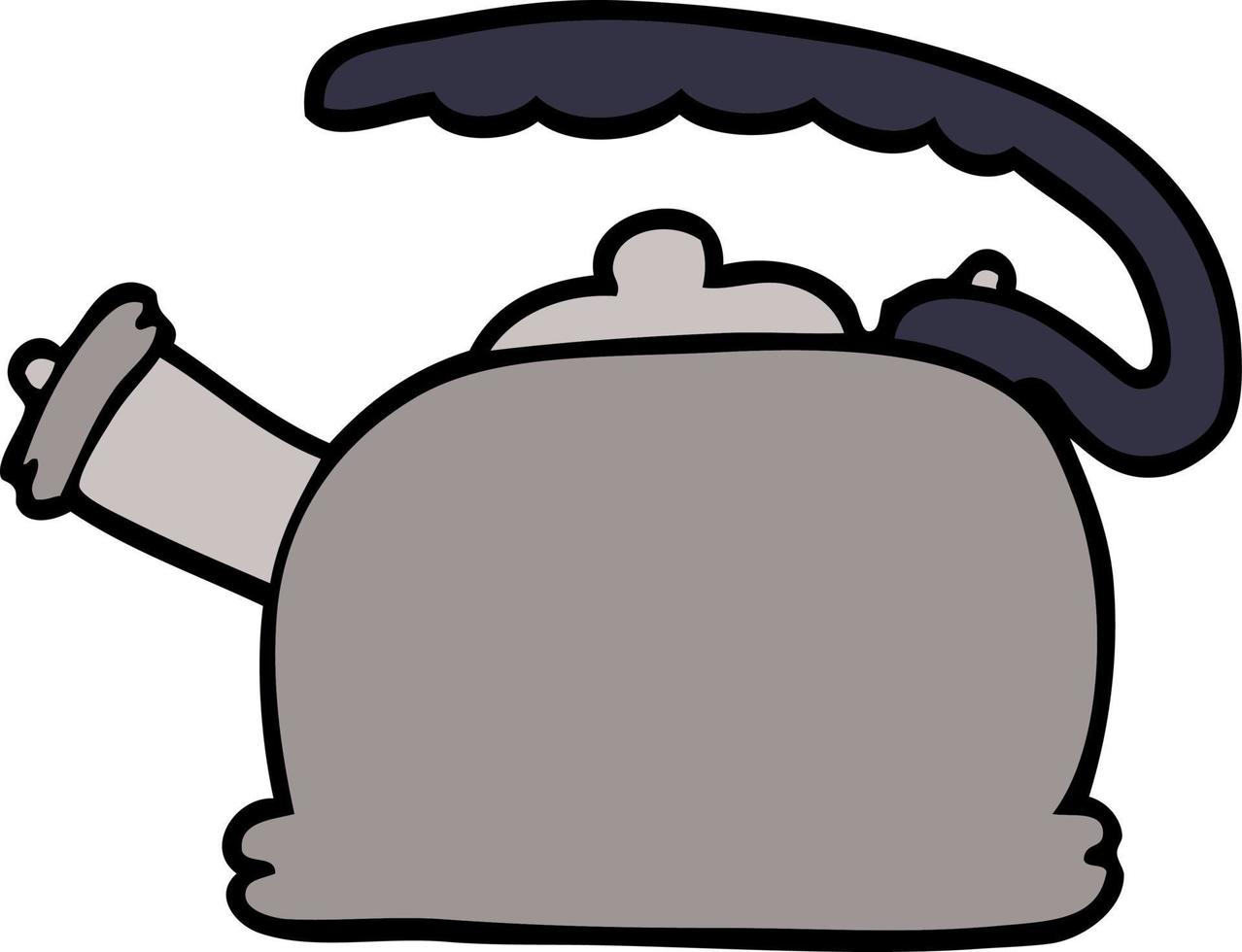 cartoon doodle whistling kettle 12210601 Vector Art at Vecteezy