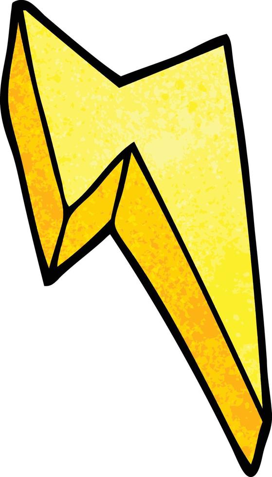 cartoon doodle decorative lightning bolt vector