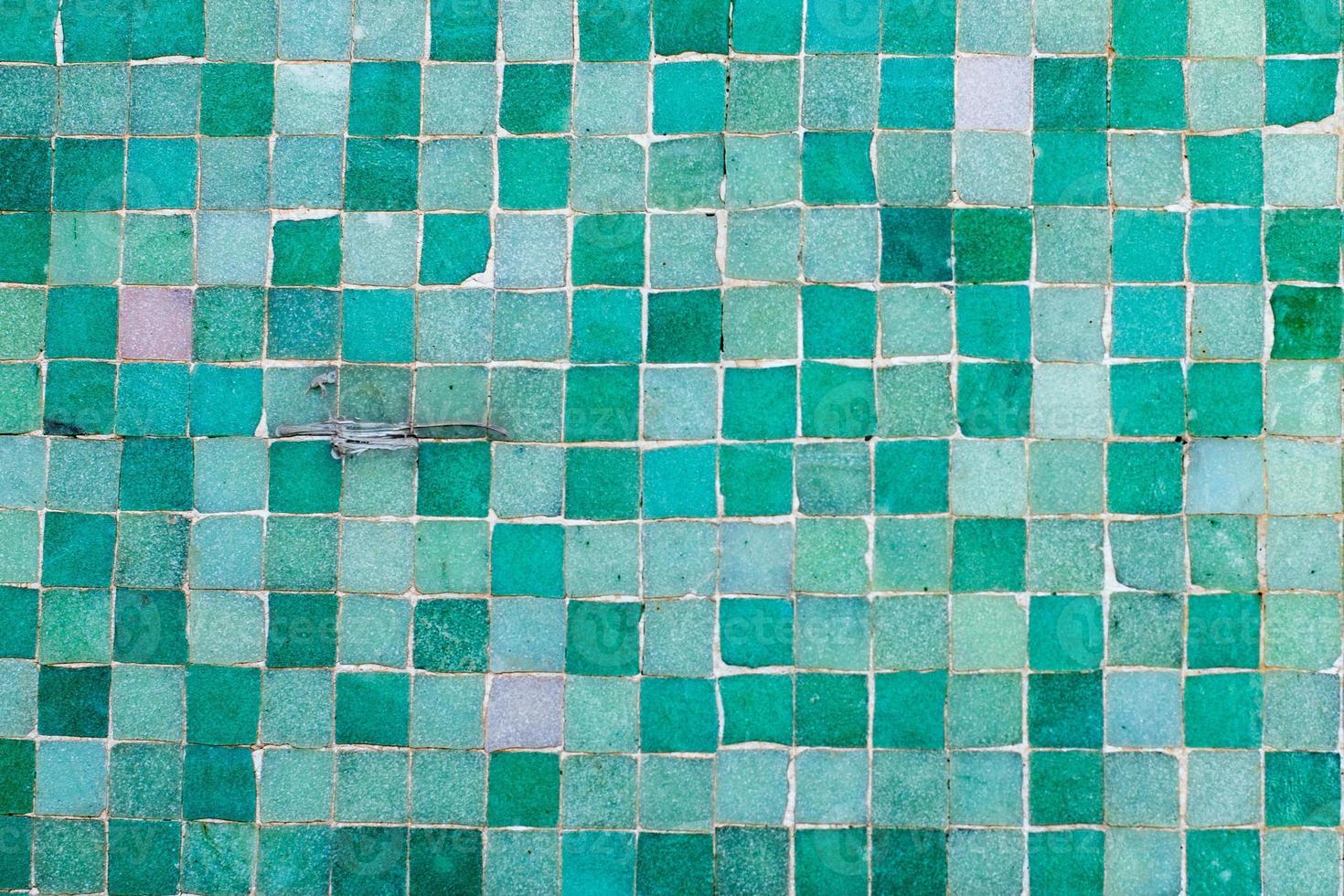 light blue and green mosaic vitrified tile background 12210683 Stock