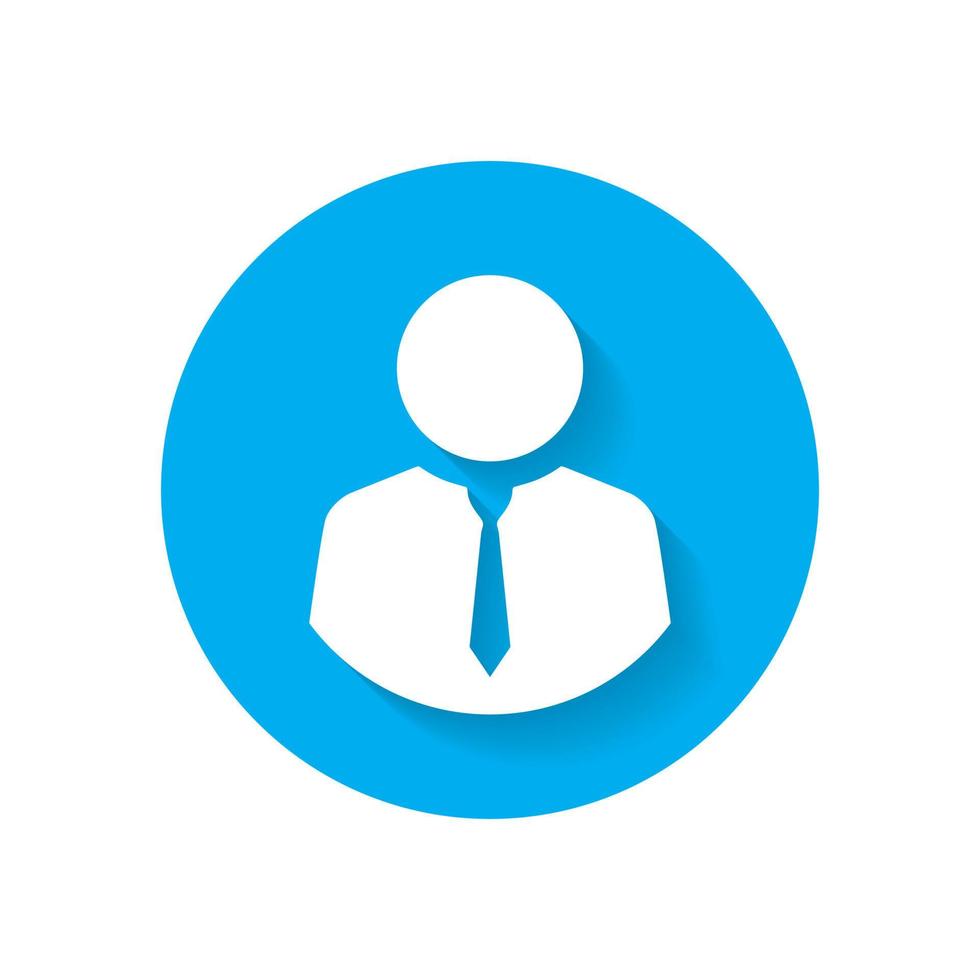 Worker, employee, businessman avatar profile icon vector