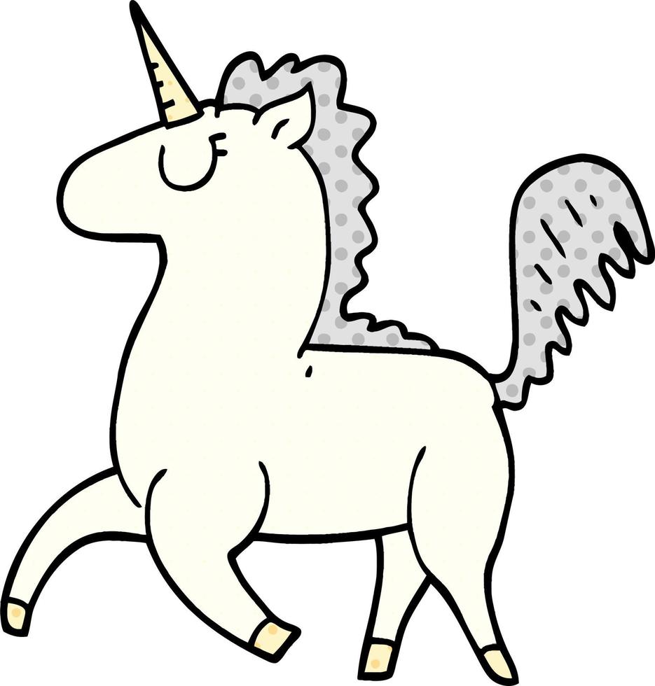 cartoon doodle unicorn vector