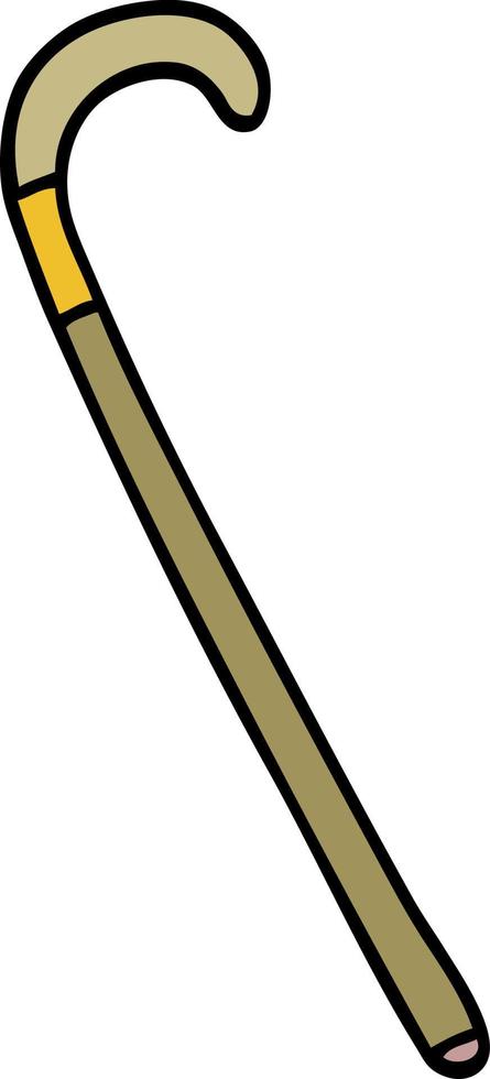 cartoon doodle walking stick vector