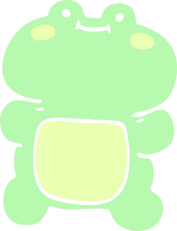 cartoon doodle frog vector