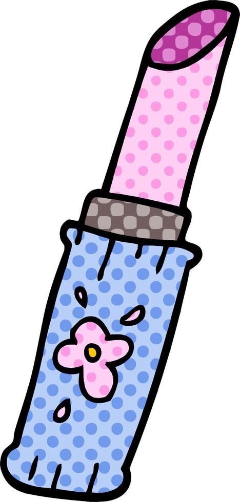 cartoon doodle lipstick vector