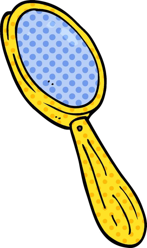 cartoon doodle magnifying glass vector