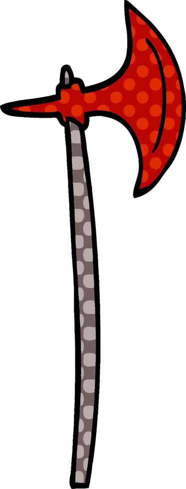 cartoon doodle axe vector