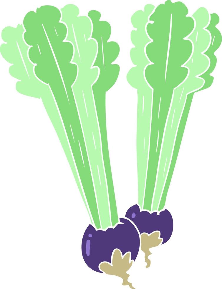 flat color style cartoon beetroots vector