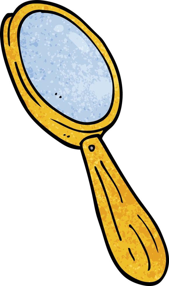 cartoon doodle magnifying glass vector
