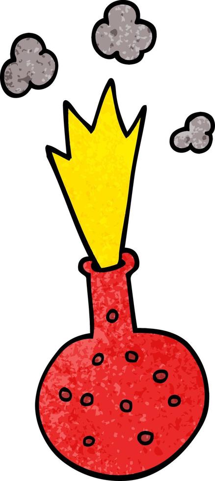 cartoon doodle of a explosive chemical vector