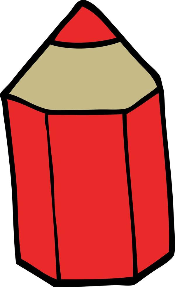 cartoon doodle colored pencil vector