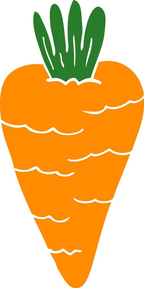 cartoon doodle carrot vector