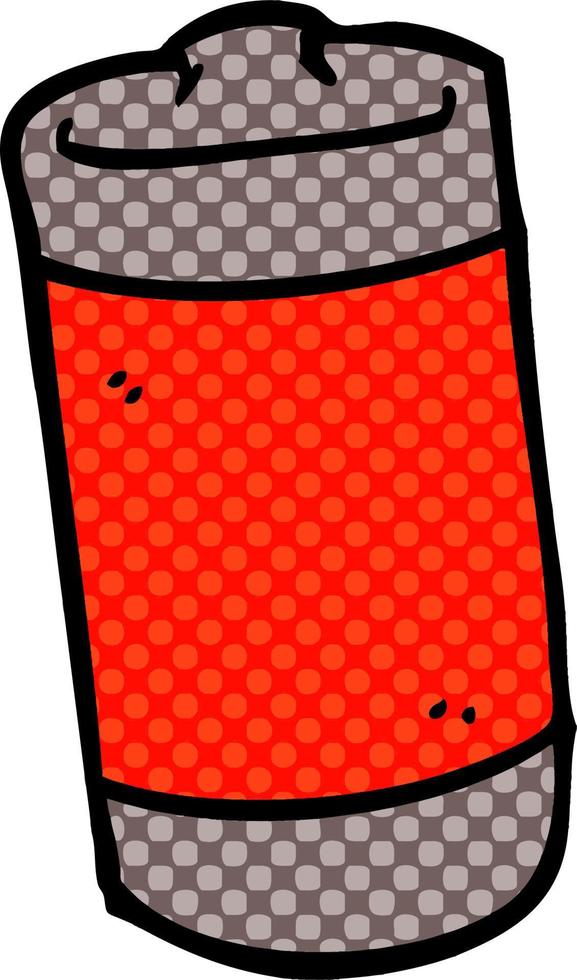 cartoon doodle battery vector