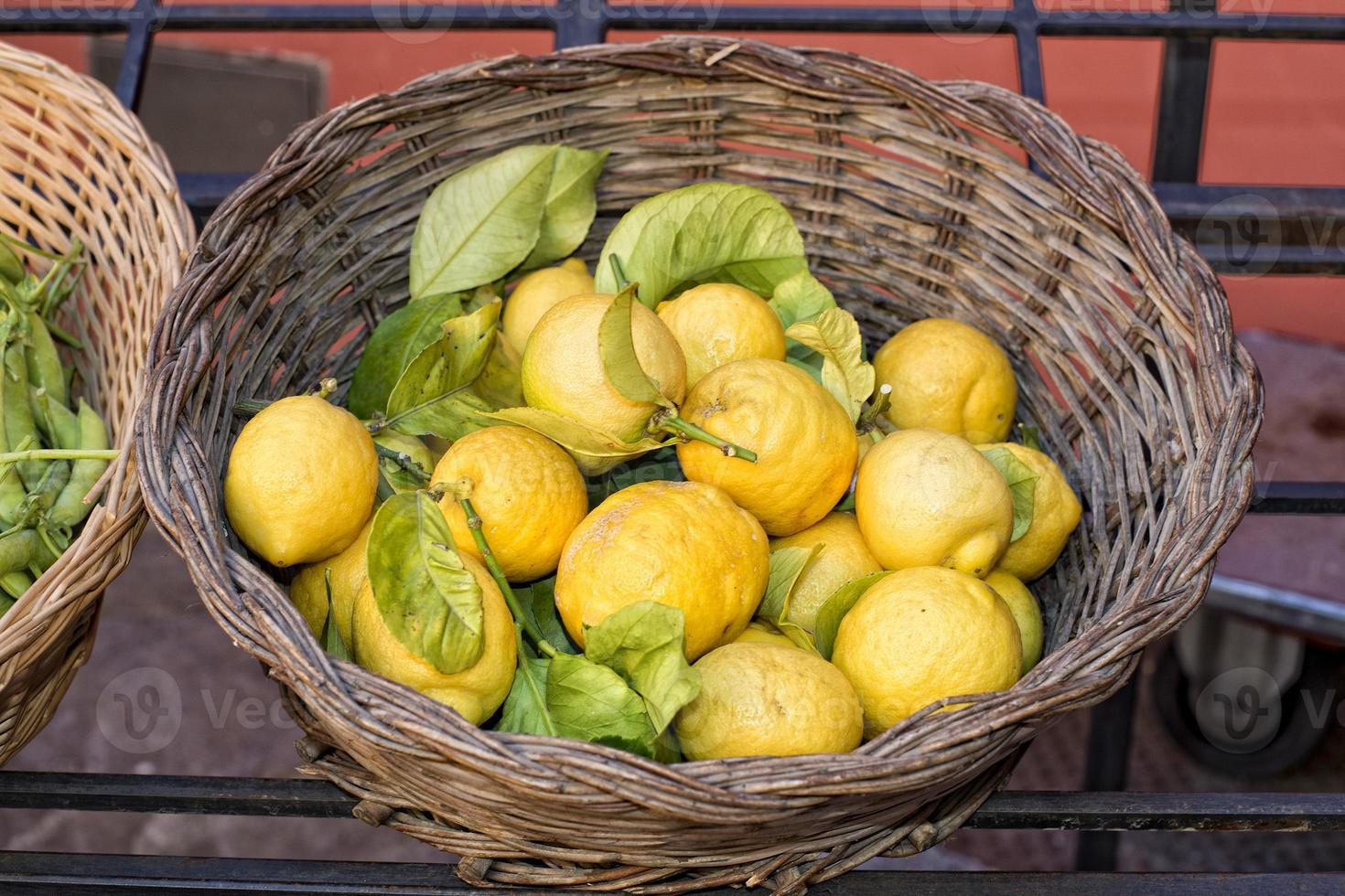 Italian yellow Lemons photo
