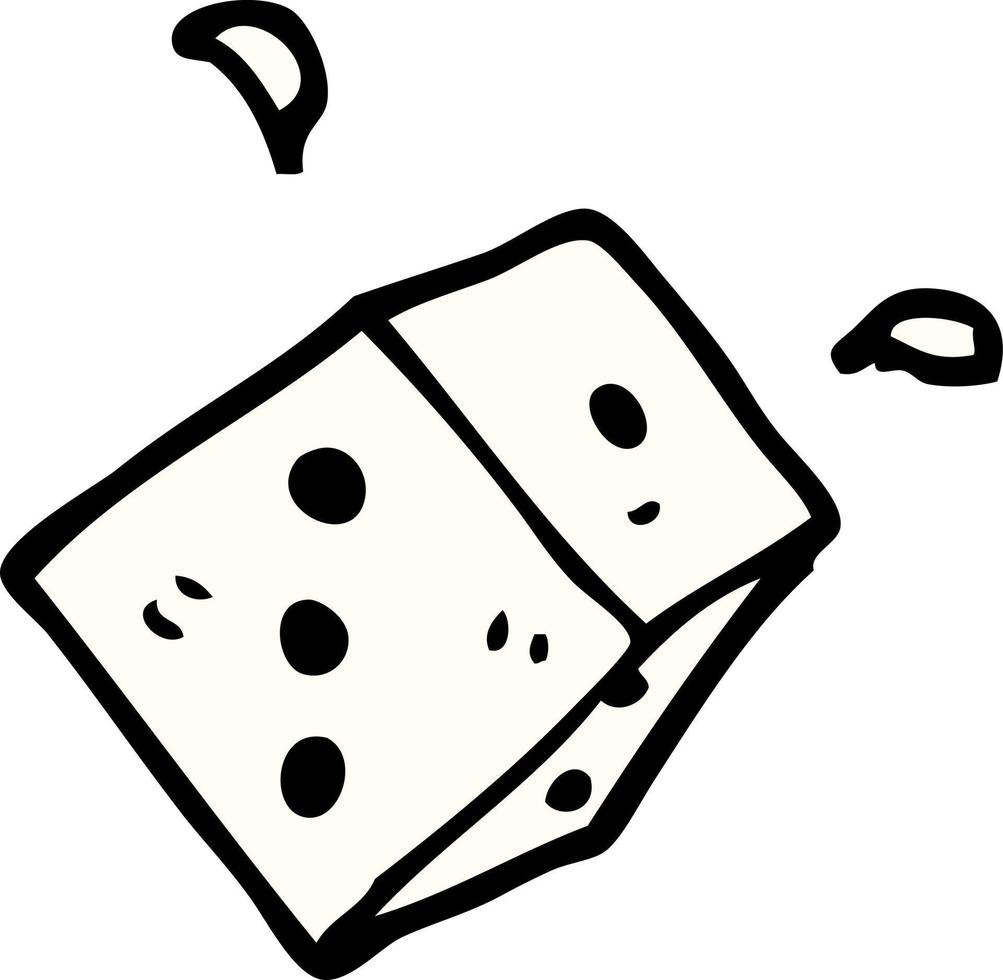 cartoon doodle rolling dice 12212689 Vector Art at Vecteezy