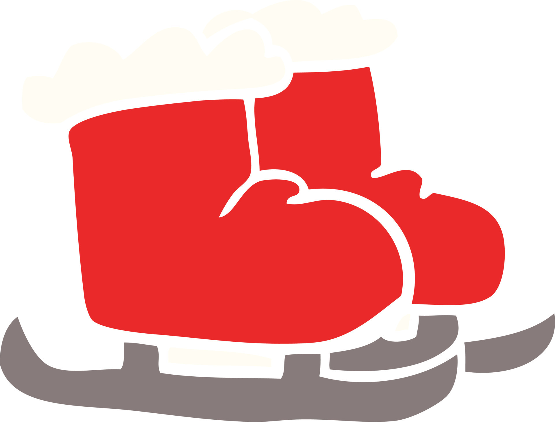 cartoon doodle ice skating boots 12212692 Vector Art at Vecteezy