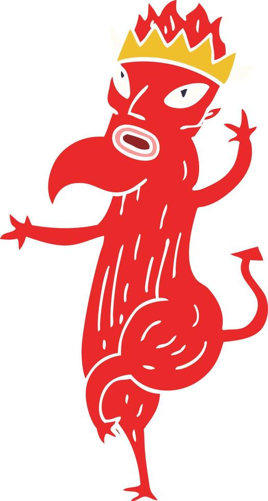 cartoon doodle devil vector