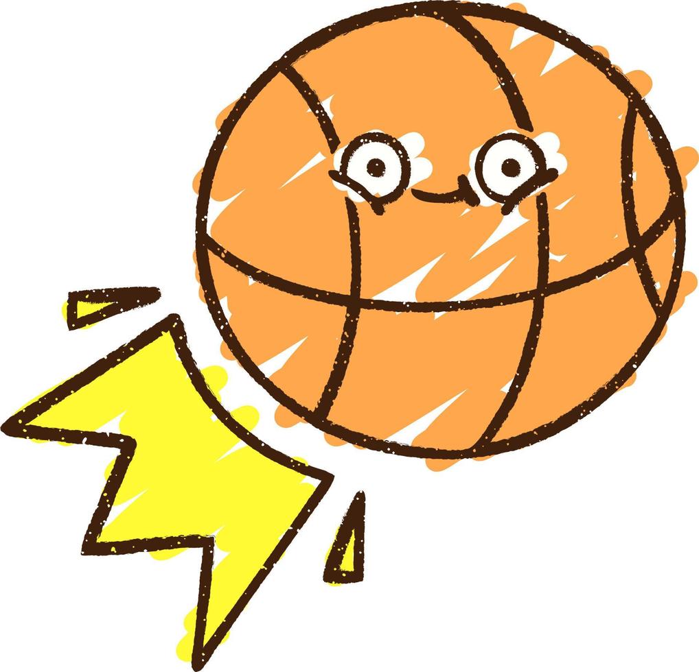 Basketball Chalk Drawing vector