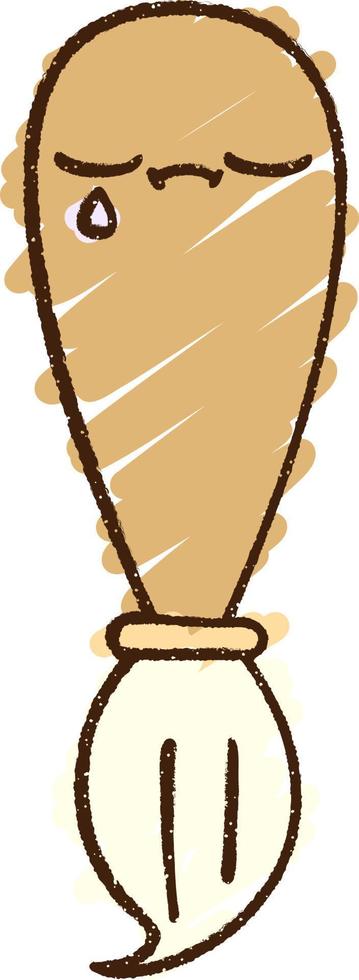 Paintbrush Chalk Drawing vector