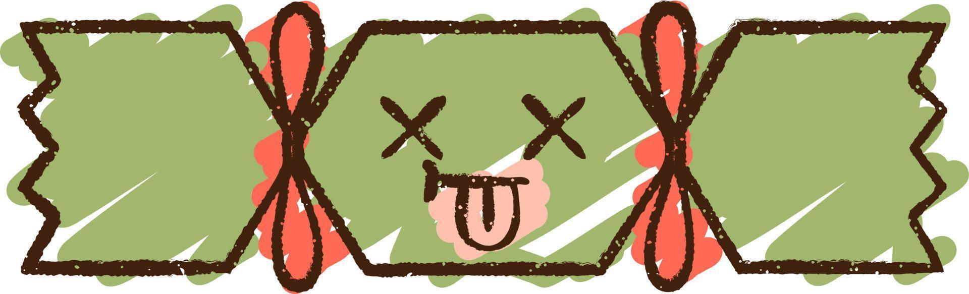 Cracker Chalk Drawing vector
