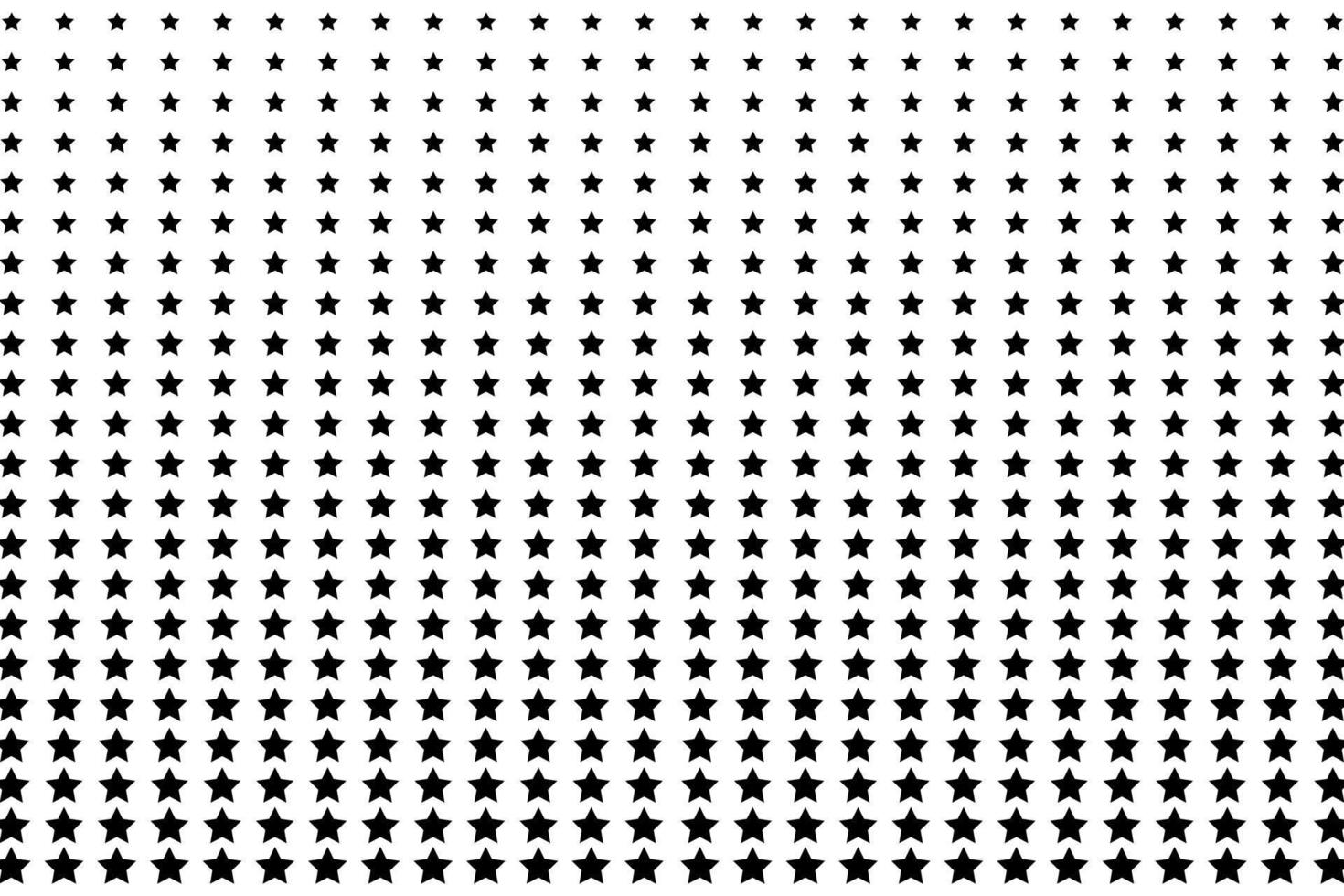 Black white pop art background with halftone stars. Vector illustration.