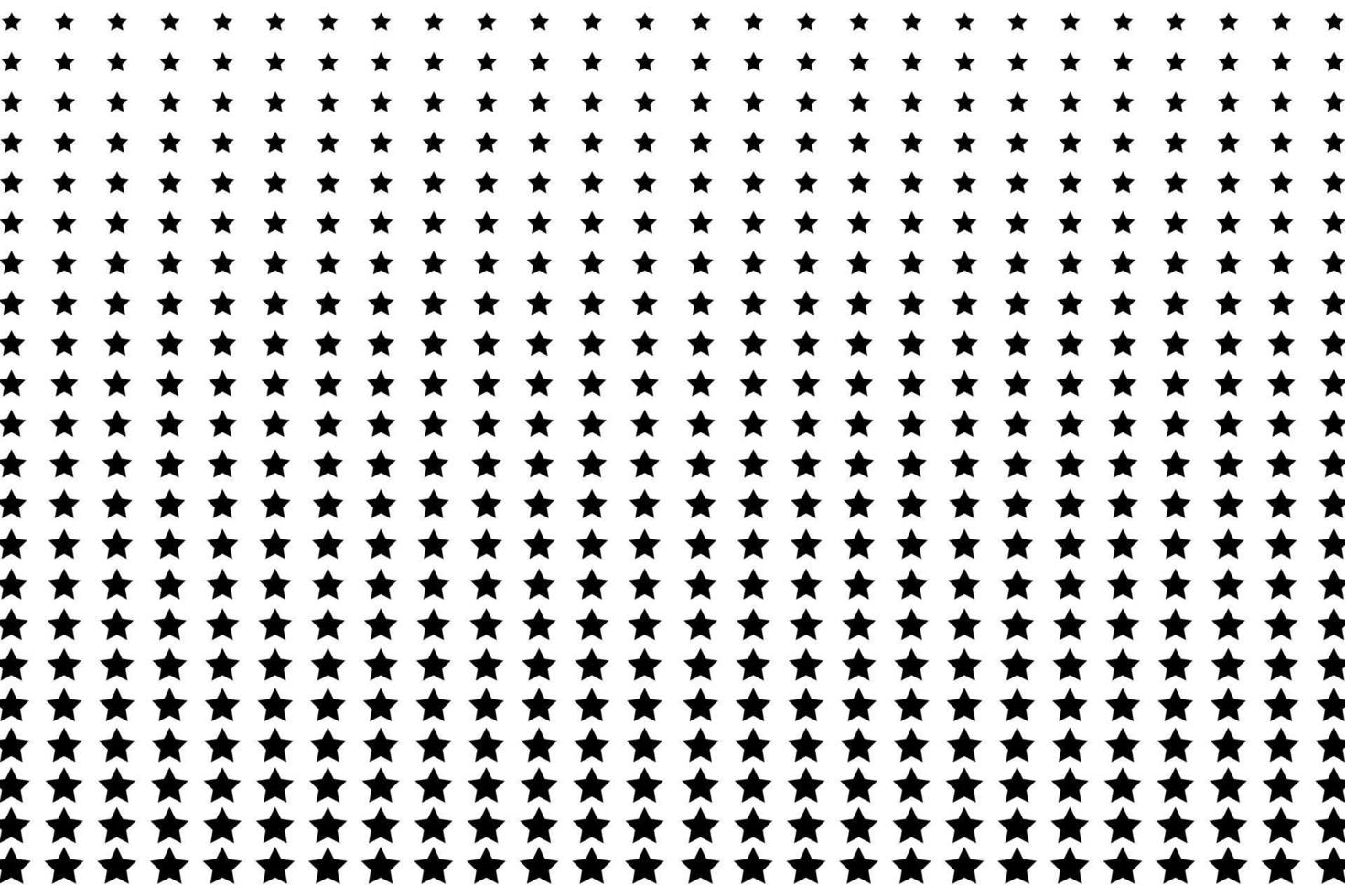 Black white pop art background with halftone stars. Vector illustration.