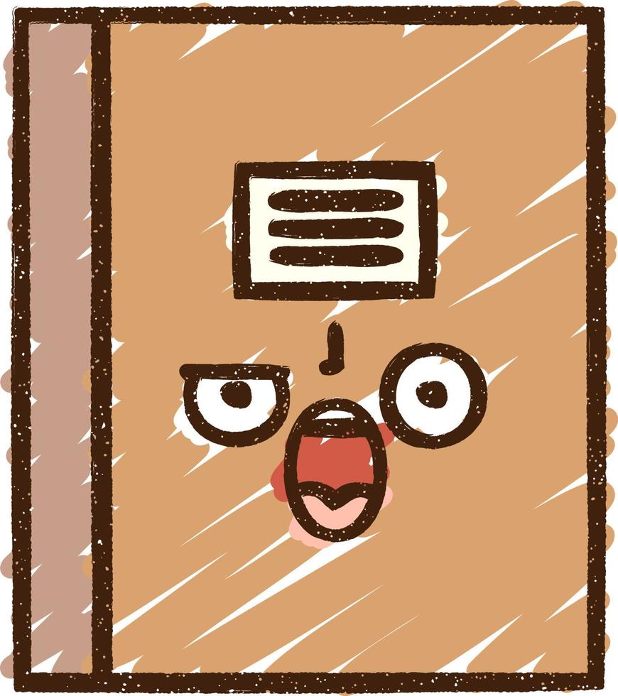 Book Chalk Drawing vector