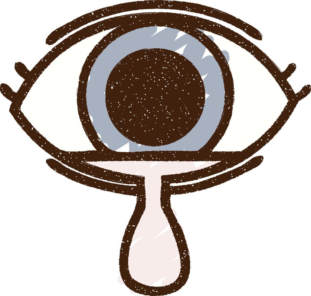 Occult Eye Chalk Drawing vector
