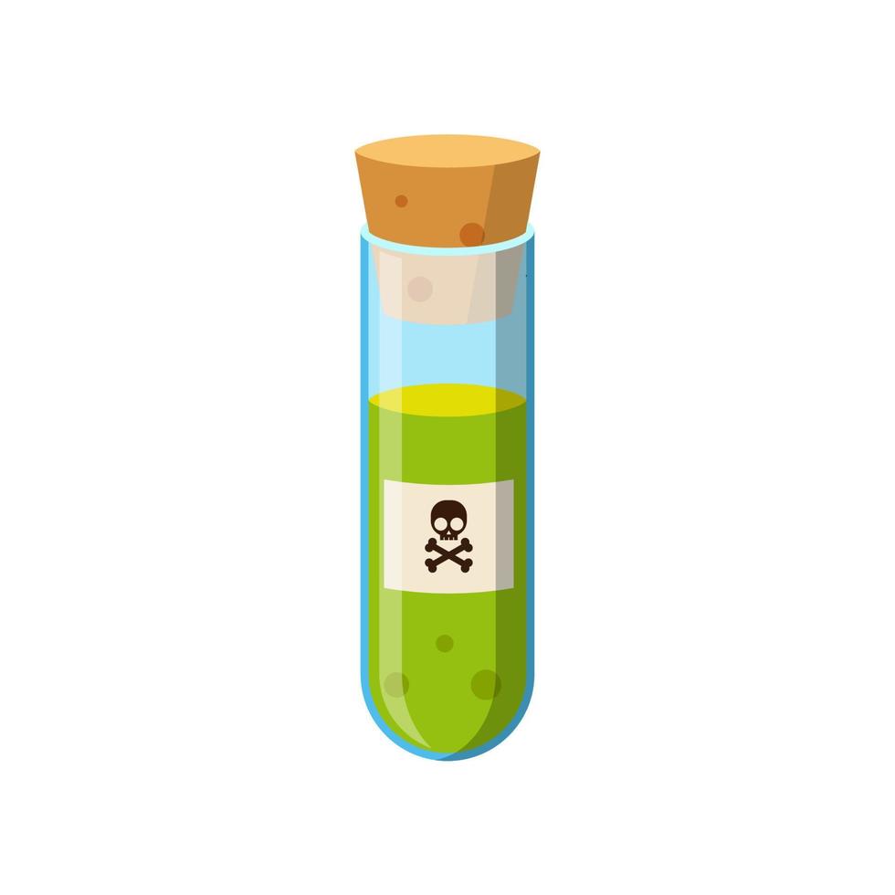 poison in a bottle   vector