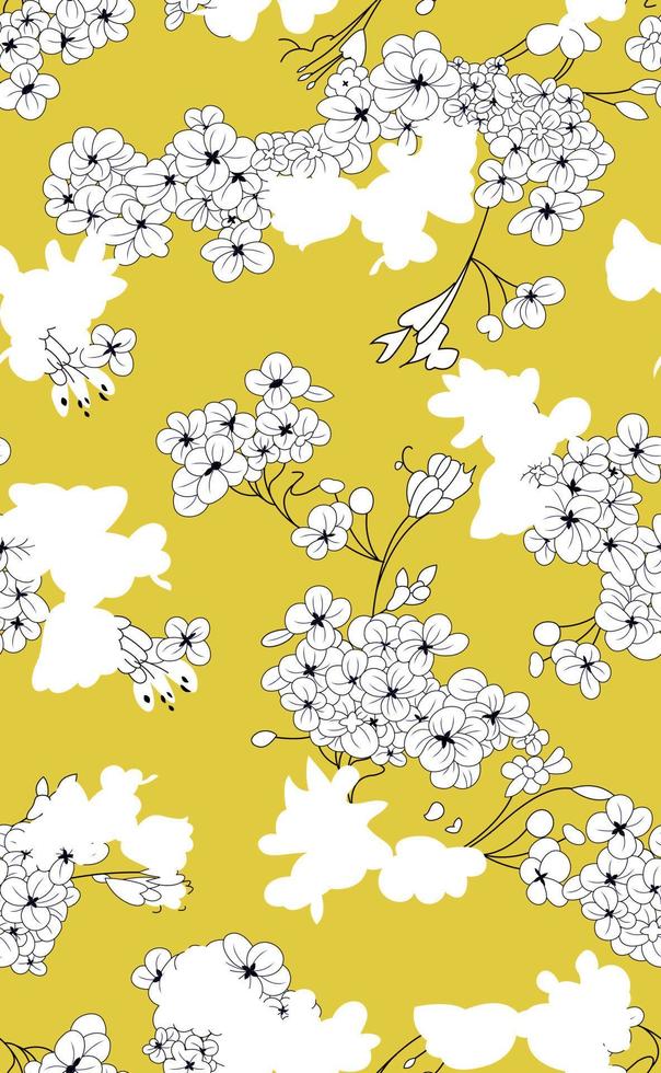 Seamless Floral Pattern in vector. vector