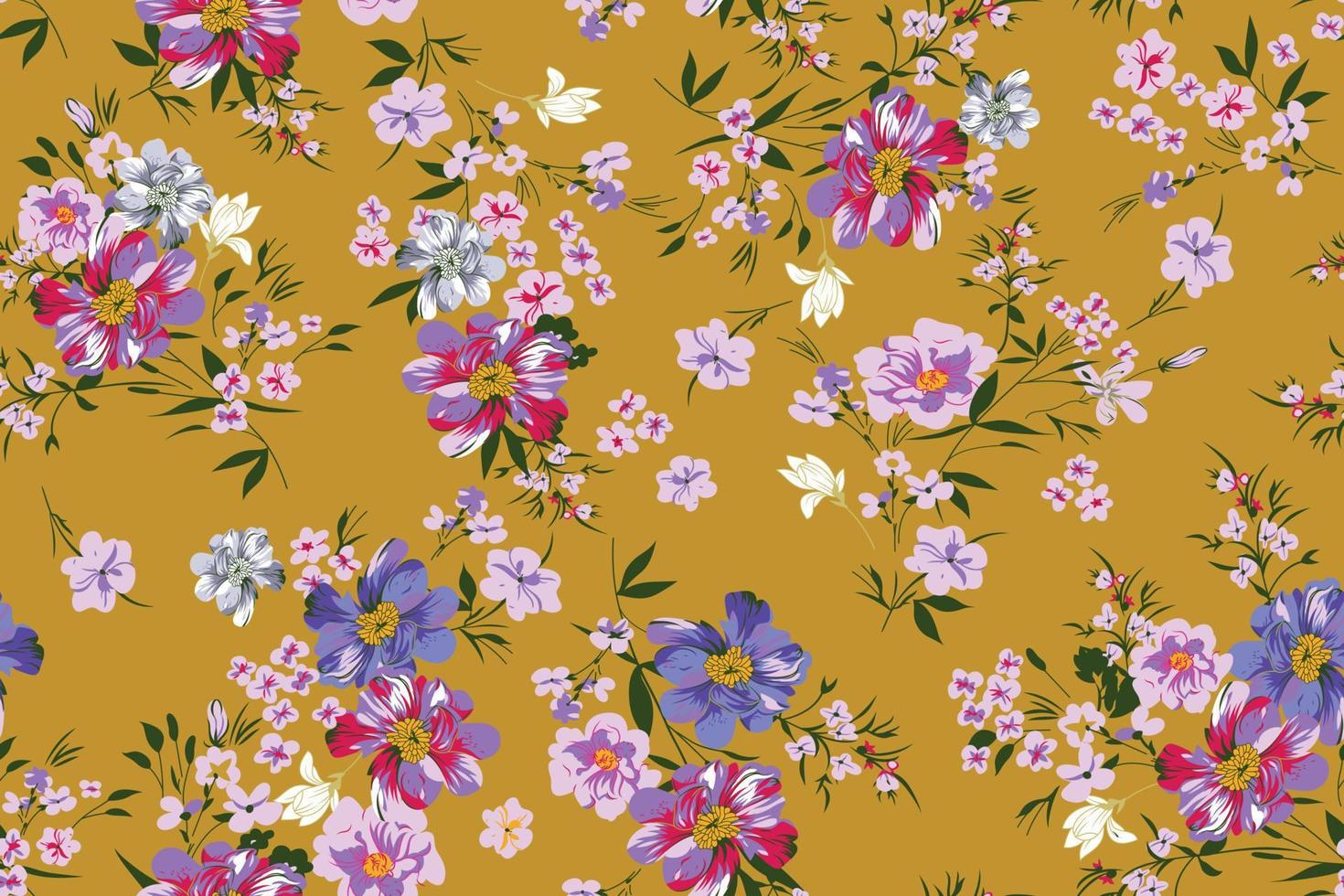 Seamless Floral Pattern in vector. vector