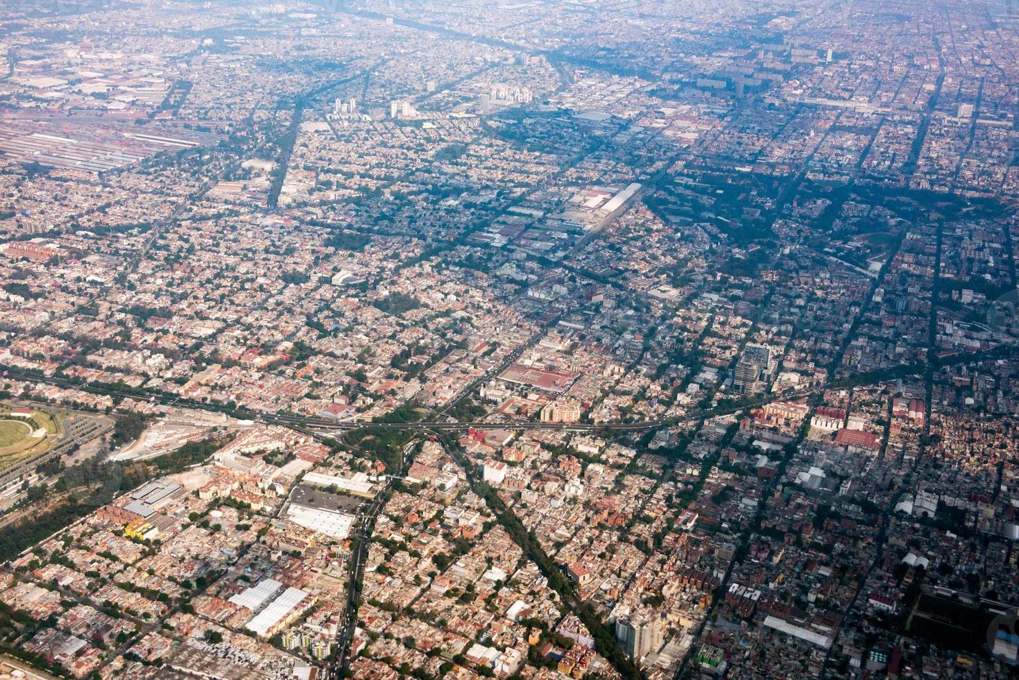 ciudad de méxico vista aérea paisaje urbano panorama foto