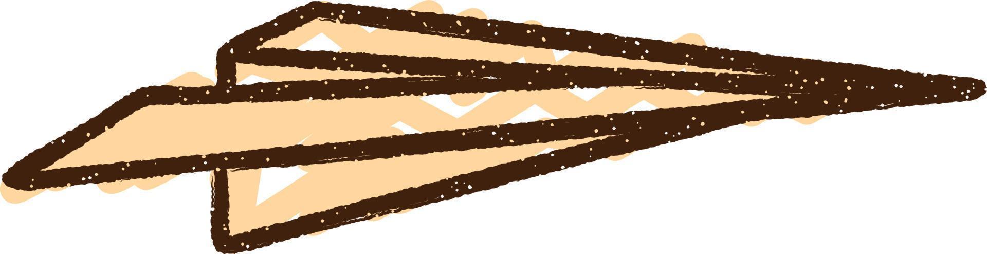 Paper Airplane Chalk Drawing vector