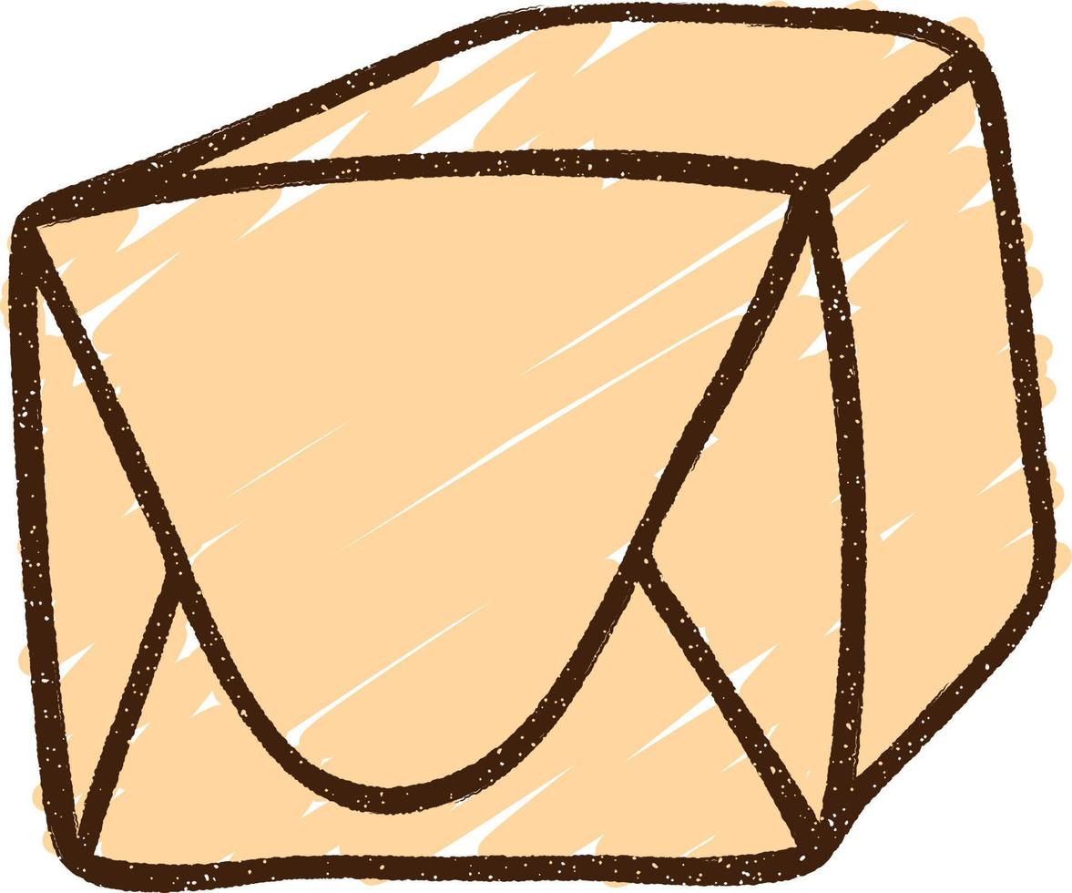 Wrapped Package Chalk Drawing vector