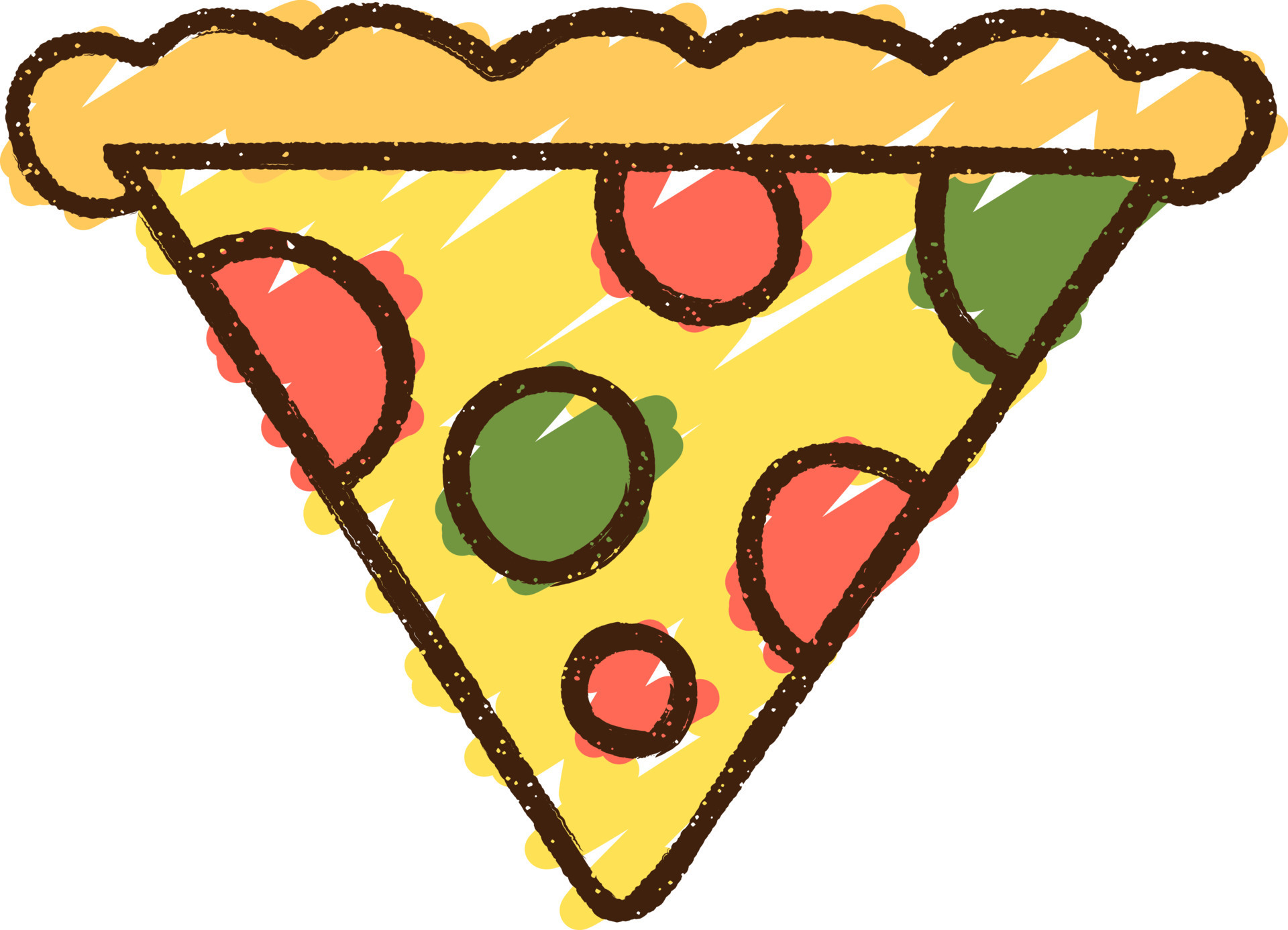 Pizza Chalk Drawing 12215058 Vector Art at Vecteezy