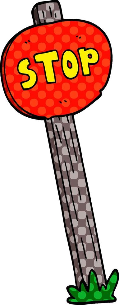 cartoon doodle road sign vector