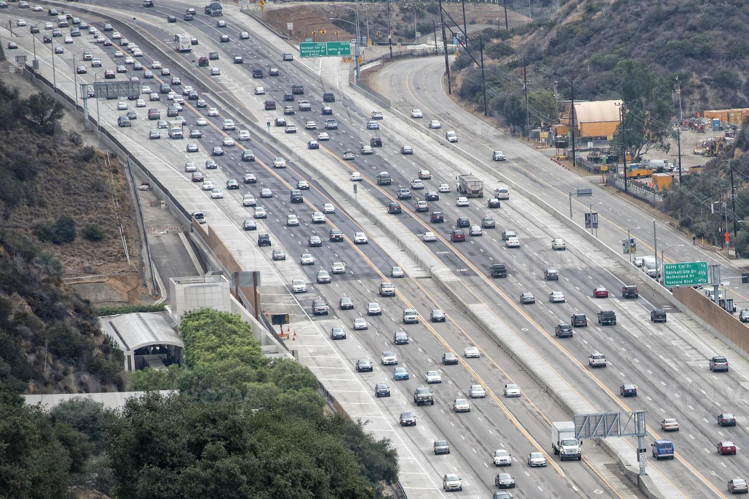 los angeles congested highway photo