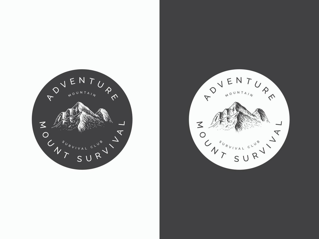 adventure logo design concept. The wild exploring vector