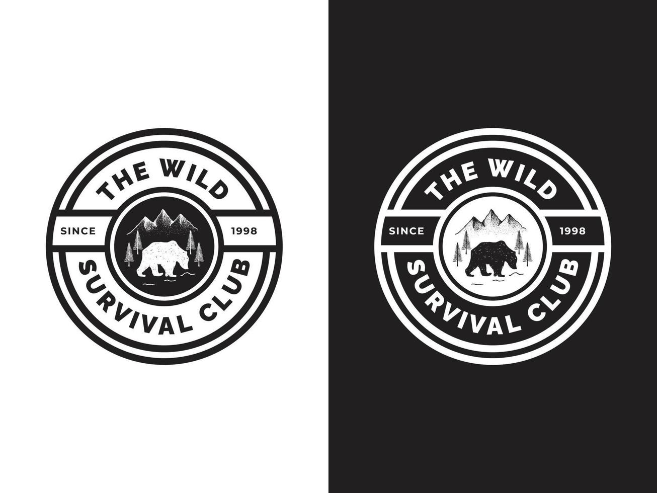 adventure logo design concept. The wild exploring vector